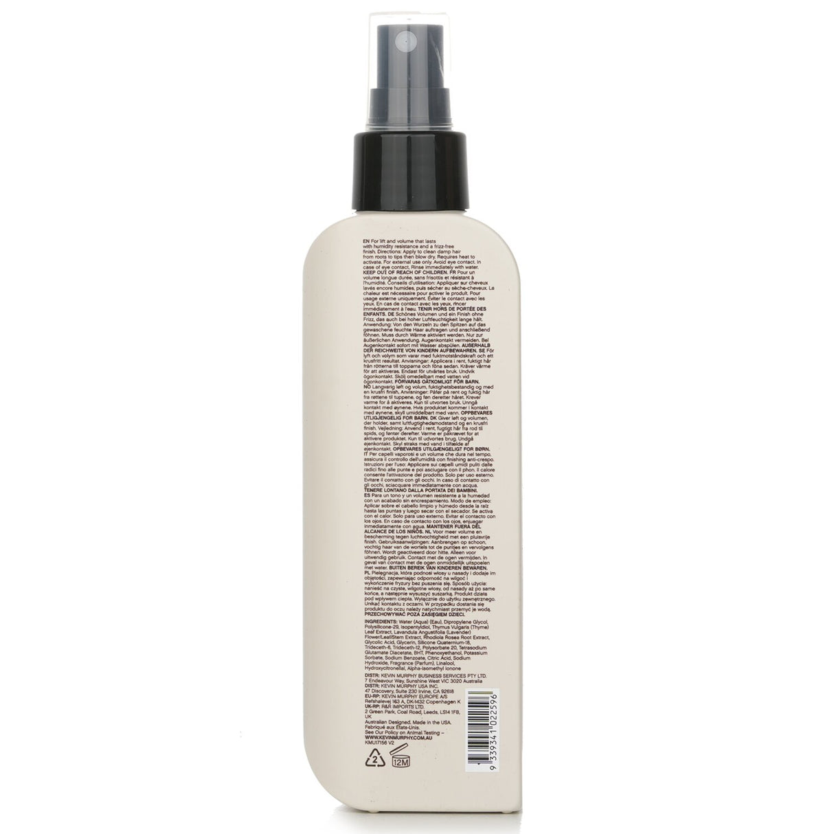 Volumising heat-activated styling lotion for tousled, textured hair with fruity extracts and paraben-free formula.