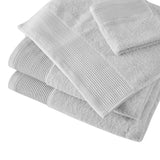 Cloud Linen Retreat Cotton Tencel Antimicrobial 6 Piece Towel Set Grey