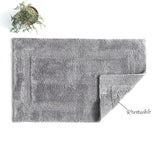 Renee Taylor Soho Cotton Reversible Bath Mat 50 x 80cms Nickel