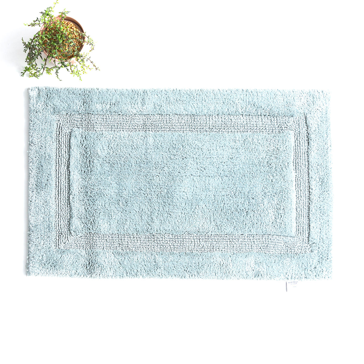 Renee Taylor Soho Cotton Reversible Bath Mat 50 x 80cms Silver