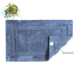 Renee Taylor Soho Cotton Reversible Bath Mat 50 x 80cms Blue