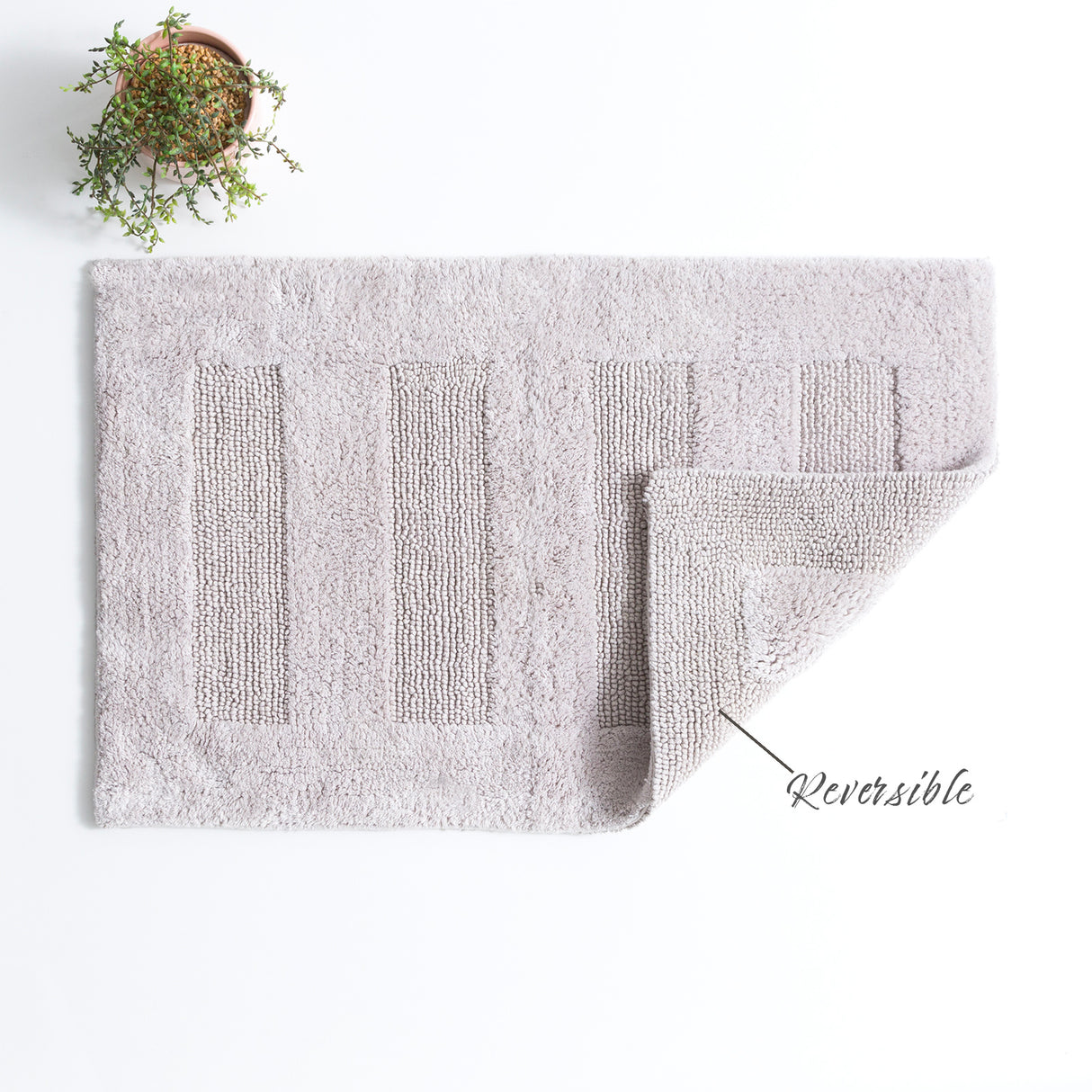 Renee Taylor Retreat Cotton Reversible Bath Mat 50 x 80cms Sand