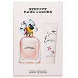 Marc Jacobs Perfect Travel Coffret: 100ml Perfume and 75ml Body Lotion for elegant on-the-go fragrance and hydration.