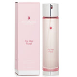 Elegant bottle of Victorinox Swiss Army For Her Floral Eau De Toilette 100ml, featuring a refreshing floral bouquet for modern women.