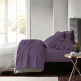 Park Avenue 600 TC Egyptian Cotton Sateen Sheet Set Deep Queen Plum