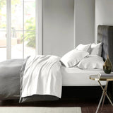 Park Avenue 600 TC Egyptian Cotton Sateen Sheet Set Deep Queen White