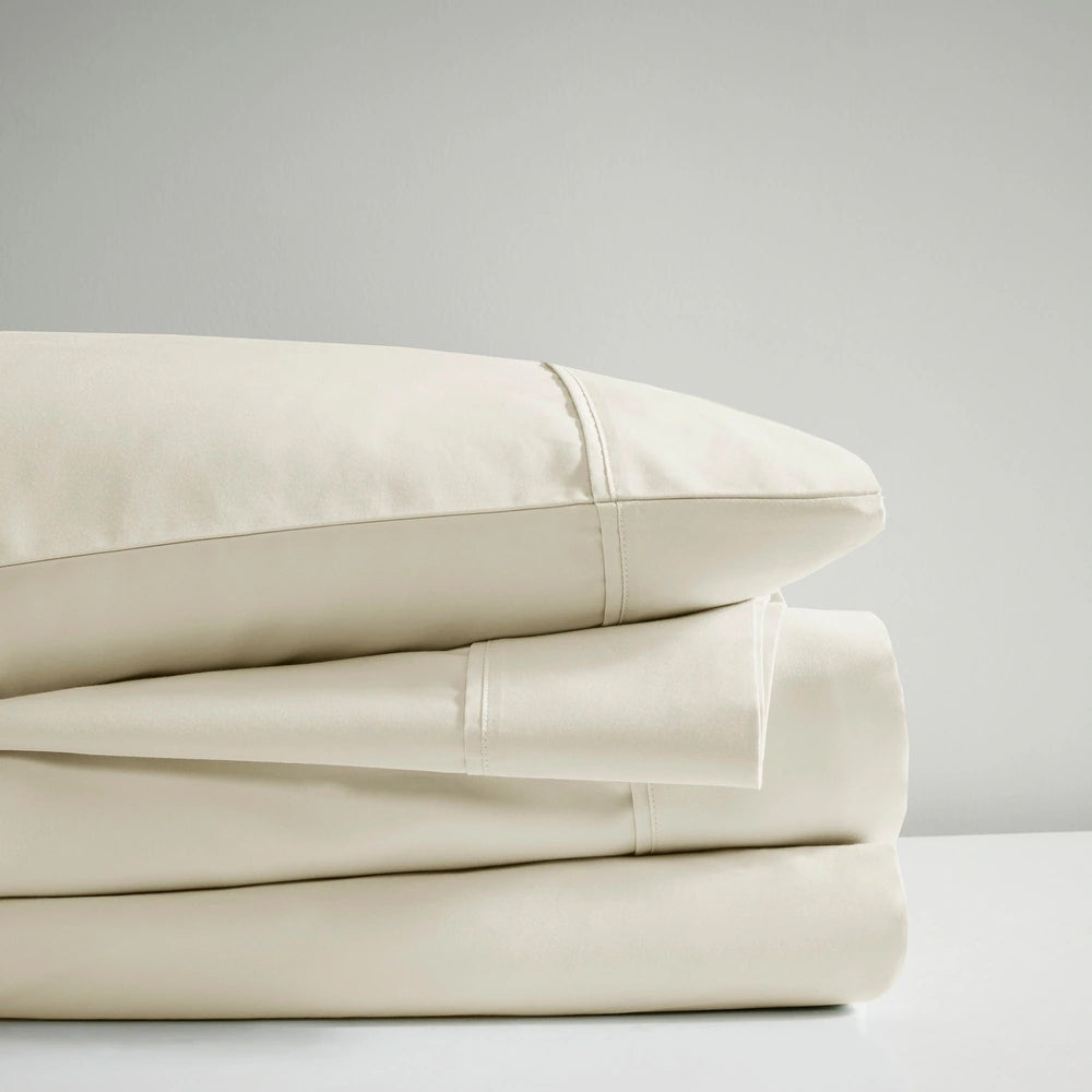 Renee Taylor 700 TC Tencel Lyocell Fibre & Cotton Sheet Set Deep Queen Ivory