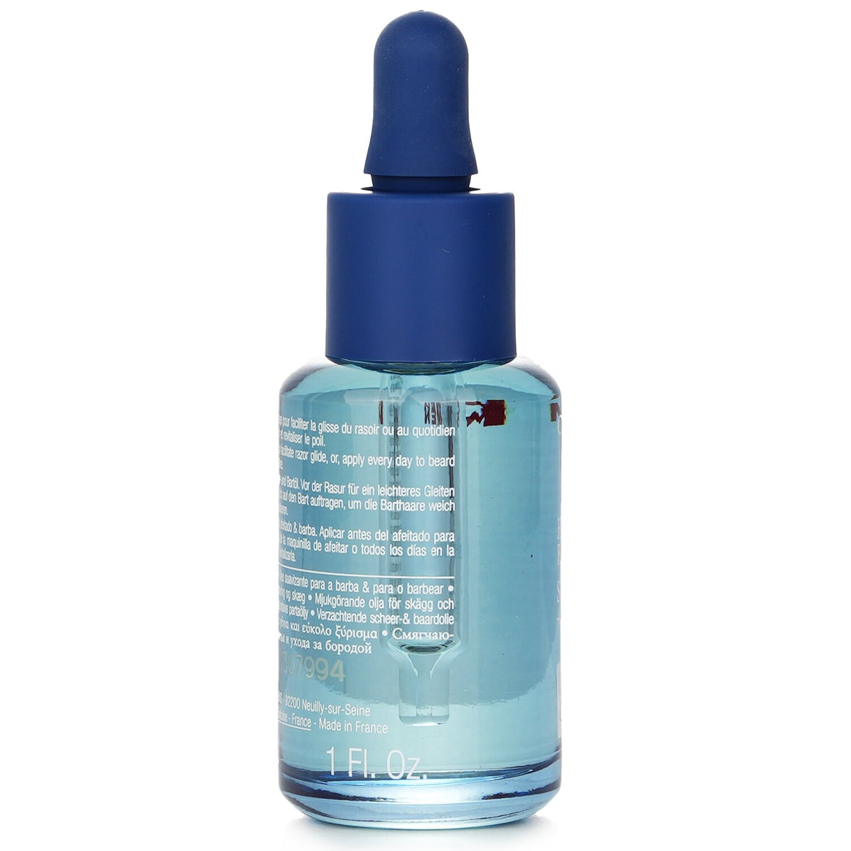 Clarins Men Shave + Beard Oil in 30ml, hydrates and softens facial hair for a smooth, well-groomed look.