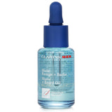 Clarins Men Shave + Beard Oil in a 30ml bottle, designed for softening beards and smoothing skin, perfect for all beard types.