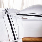 Renee Taylor Cloud 1000 TC Egyptian Cotton Sheet Set Split King White Charcoal