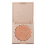 Rose gold highlighting powder that provides a smooth, buildable glow for cheekbones and brow bones, perfect for all skin tones.