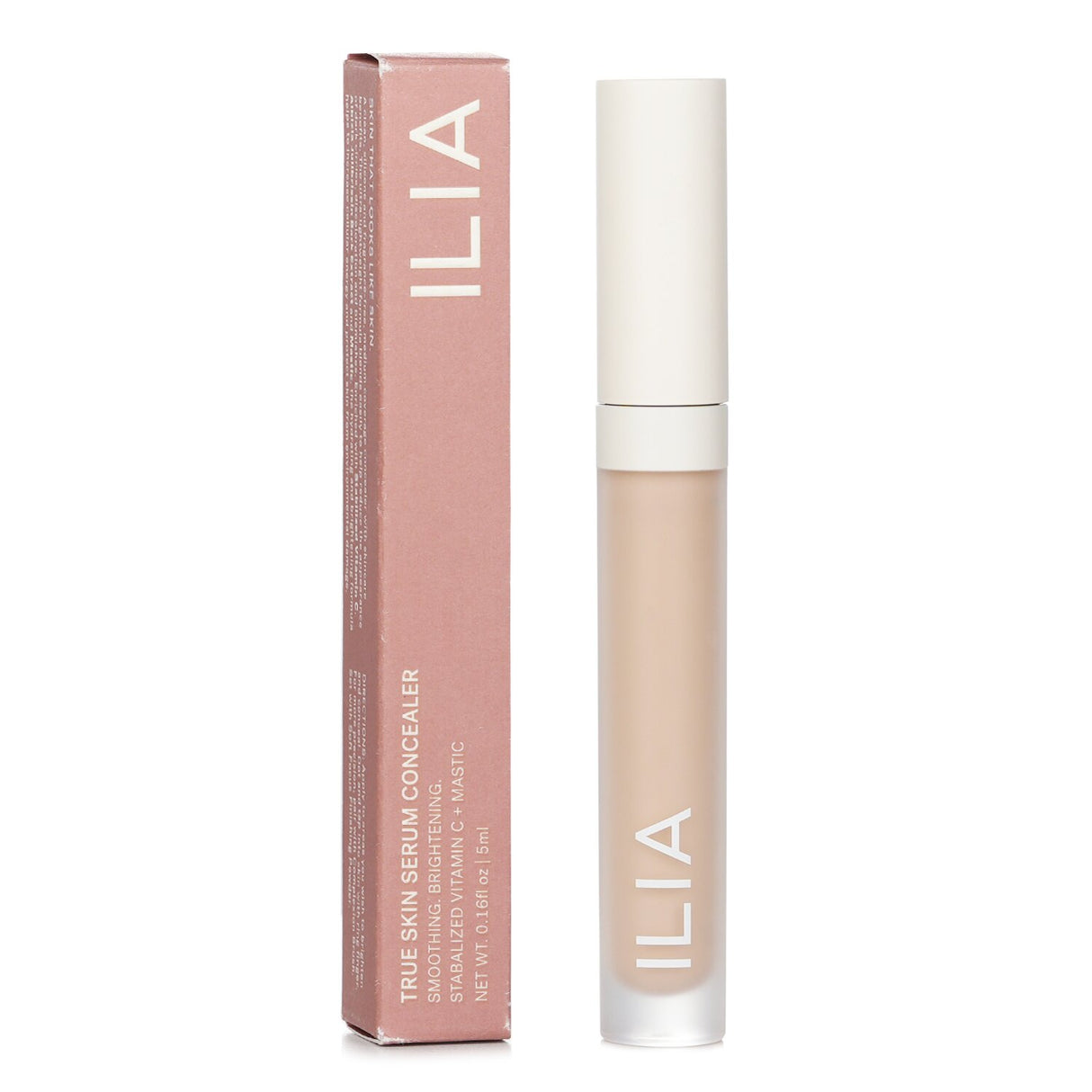 ILIA True Skin Serum Concealer #SC.25 Mallow, a lightweight, creamy formula for medium coverage and a radiant finish.