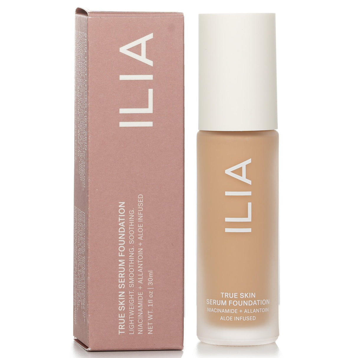 ILIA True Skin Serum Foundation SF2 Tavarua: weightless, nourishing foundation for a luminous, even complexion; vegan and cruelty-free.