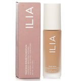 ILIA True Skin Serum Foundation #SF3.5 Corsica in a 30ml bottle, blends skincare and makeup for a luminous, flawless complexion.