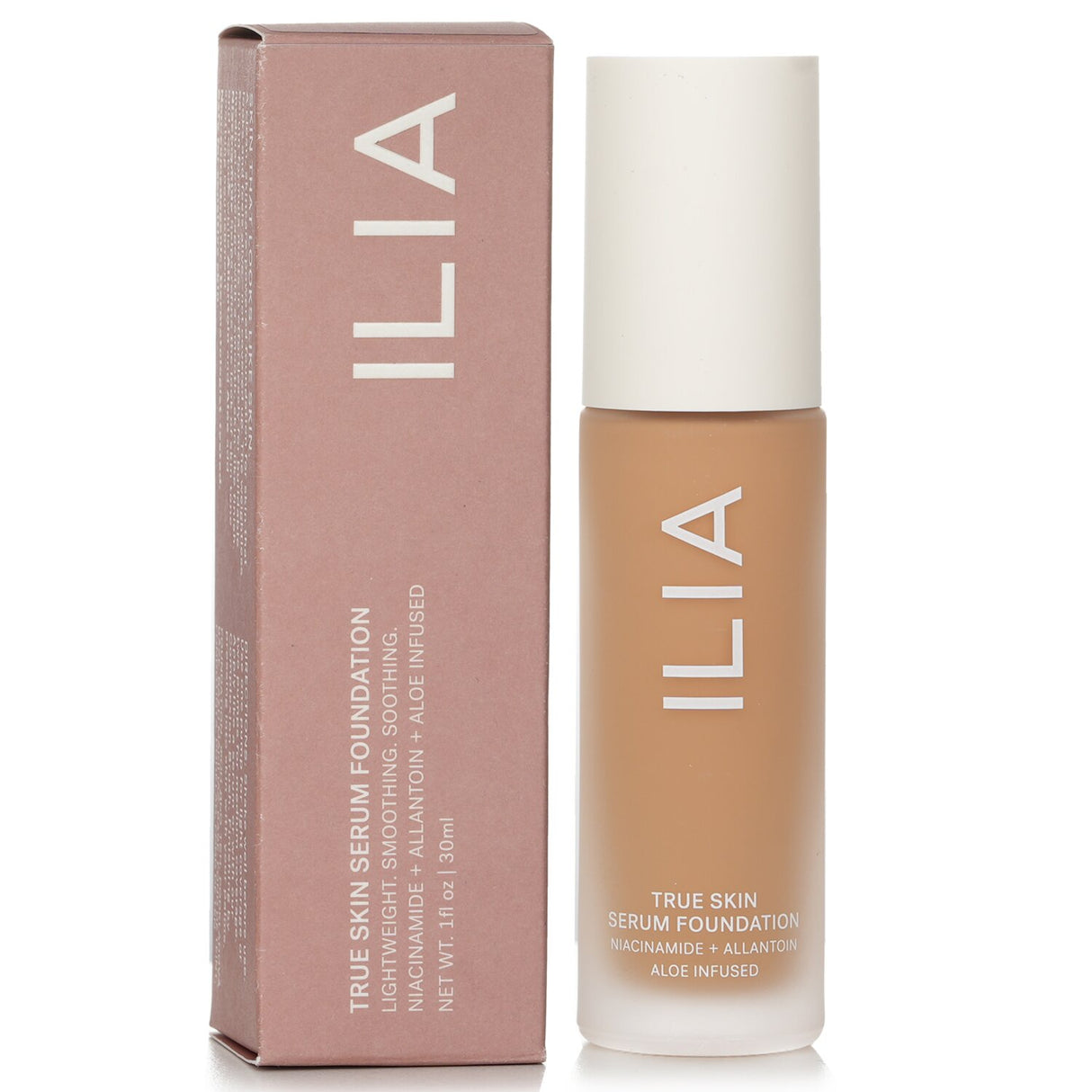 ILIA True Skin Serum Foundation in shade # SF5 Salina, offering lightweight, serum-infused coverage for a radiant complexion.