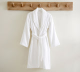 Renee Taylor Chalet Quick Dry Terry Cotton Bath Robes Large/ Xtra Large White