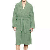 Renee Taylor Chalet Quick Dry Terry Cotton Bath Robes Small/ Medium Eucalyptus