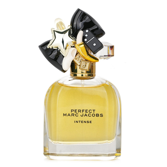 Marc Jacobs Perfect Intense Eau De Parfum Spray 50ml features bold floral notes with vanilla and amber for a radiant scent.