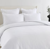 Renee Taylor Atlantis Jacquard Quilt Cover Set Super King White