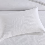 Renee Taylor Atlantis Jacquard Quilt Cover Set Super King White