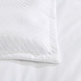 Renee Taylor Atlantis Jacquard Quilt / Duvet Cover Set Queen White