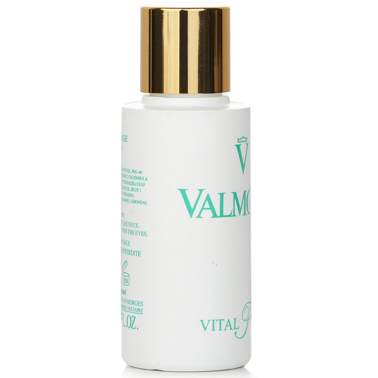 Travel-sized Valmont Vital Falls toner, 30ml, purifies and hydrates skin with Calendula, Chamomile, and Witch Hazel extracts.