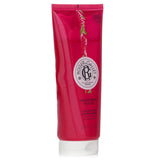 Revitalizing Roger & Gallet Gingembre Rouge shower gel, infused with ginger for a refreshing and aromatic cleansing experience.