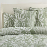 Renee Taylor Lansfield Jacquard Quilt Cover Set Queen Sage