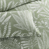 Renee Taylor Lansfield Jacquard Quilt Cover Set Super King Sage