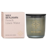 Natural wax candle in glass, exuding floral scents of lavender, orange, and citrus for a soothing atmosphere and 50-hour burn.