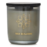 Max Benjamin White Pomegranate Candle: 210g natural wax with notes of pomegranate, rosebud, lily, and vanilla for a serene ambiance.