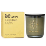 Max Benjamin Grapefruit Shores candle, 210g, features citrus aromas for a refreshing, uplifting experience with a 50-hour burn.