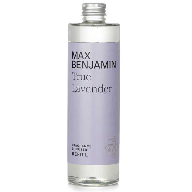 Max Benjamin True Lavender Fragrance Refill - 300ml, soothing lavender scent for relaxation and harmony in your space.
