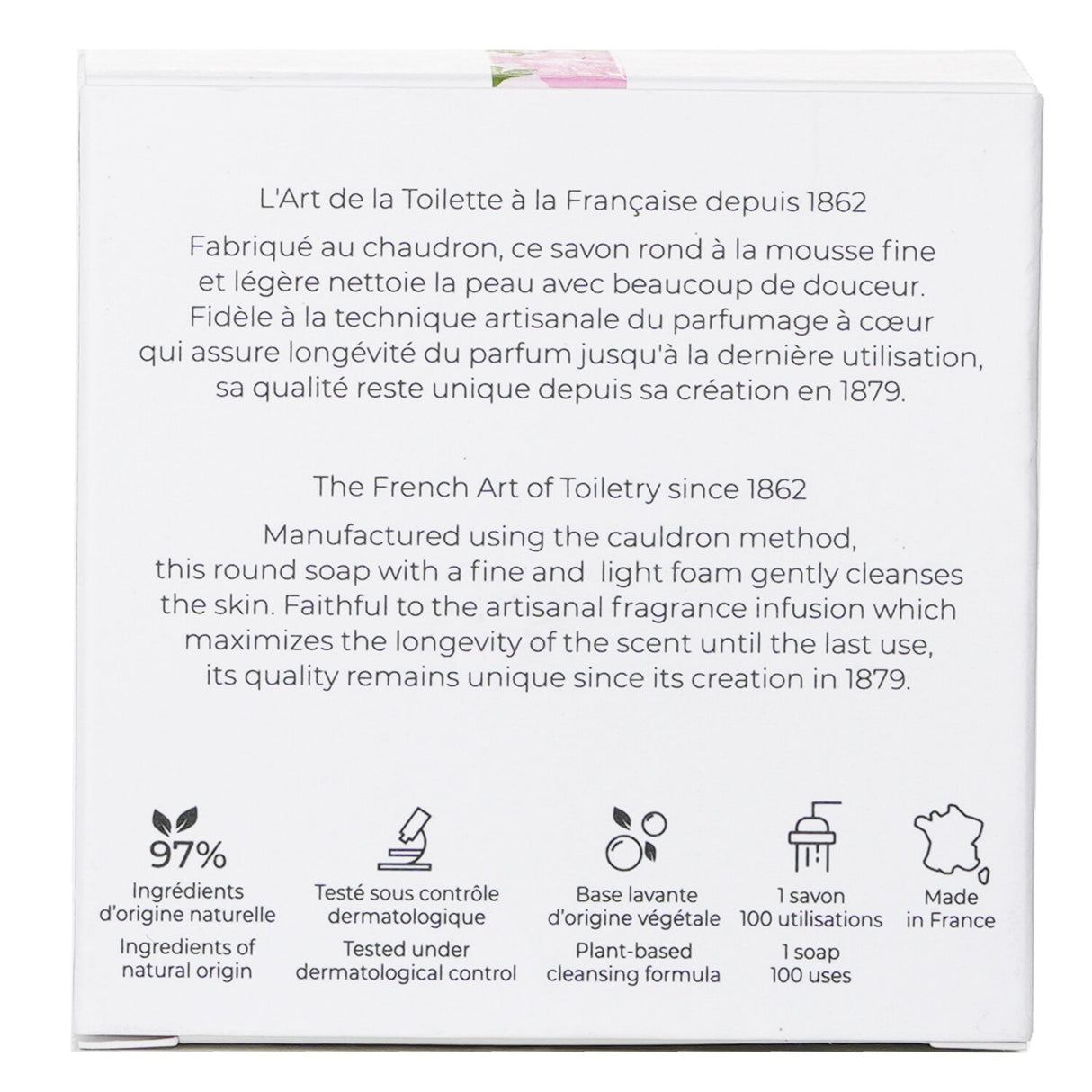 Luxurious Roger & Gallet Rose Wellbeing Soap bar, nourishing skin with a delicate rose fragrance, ideal for daily self-care.