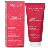 Clarins Eau Dynamisante Body Lotion in a 200ml bottle, offering energizing, hydrating, and refreshing benefits for all skin types.