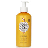 Roger & Gallet Orange Wood Wellbeing Body Lotion in a 250ml bottle, moisturizing with a refreshing orange scent for healthy skin.