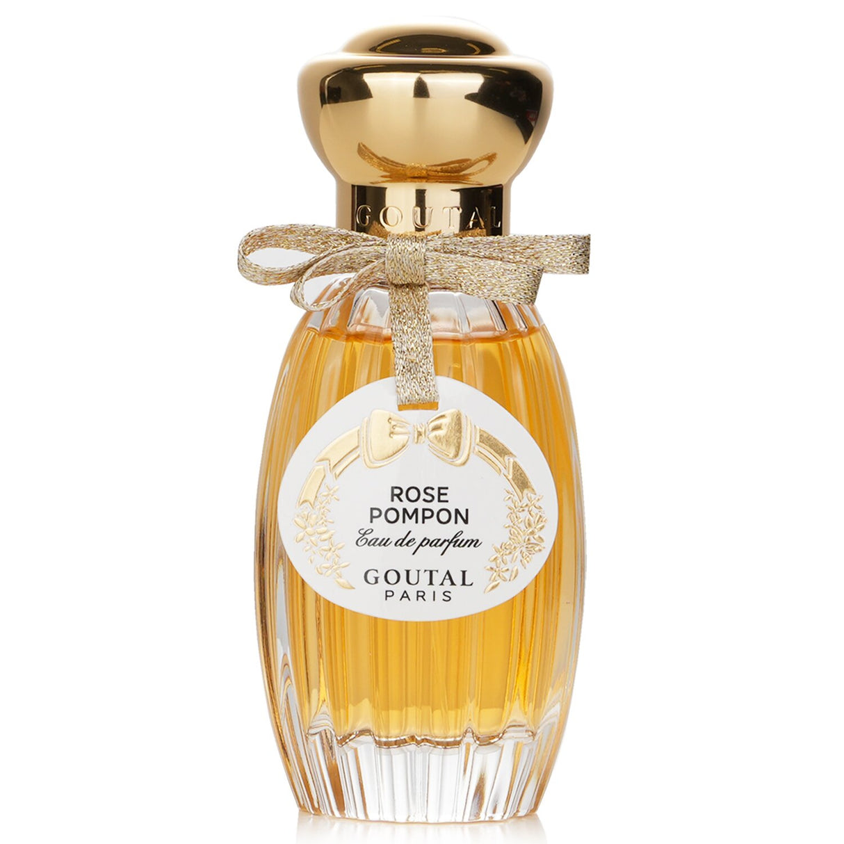 Goutal Rose Pompon Eau De Parfum spray in a 50ml bottle, featuring notes of rose, raspberry, and peony for a floral delight.