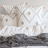 Renee Taylor Zuma Stone Washed Tufted European Pillowcase