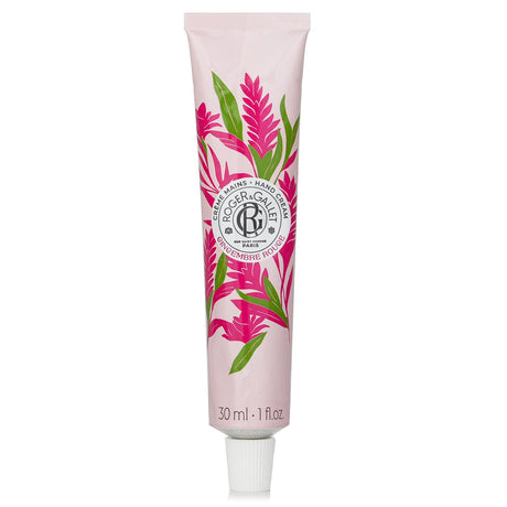 Luxurious 30ml hand cream infused with ginger and spices for hydration and a revitalizing scent, perfect for daily use.