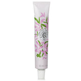 Roger & Gallet Feuille De The Hand Cream in elegant packaging, 30ml, offers hydration and a soothing green tea scent.