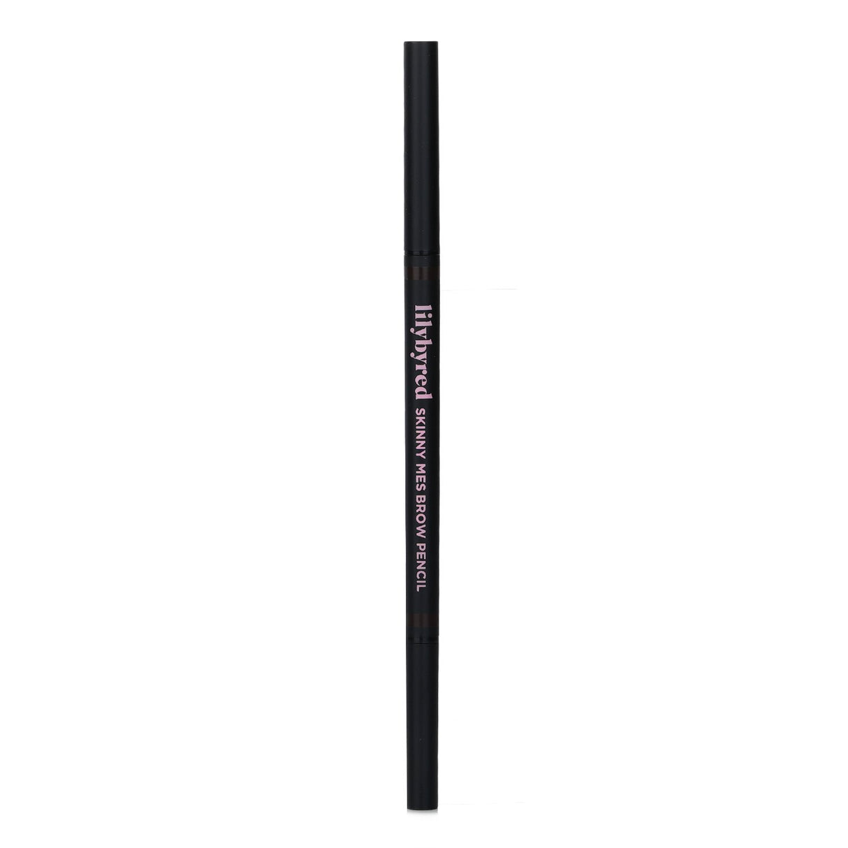 Lilybyred Skinny Mes Brow Pencil #03 Dark Brown, featuring a slim 1.5mm tip for precise application and natural-looking brows.