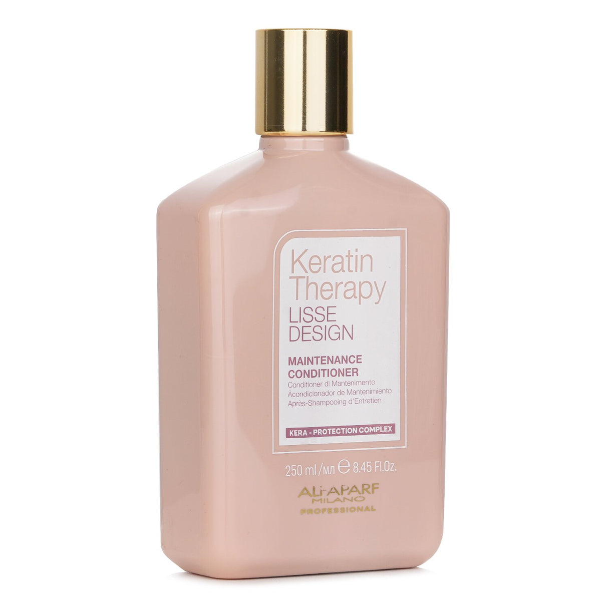 AlfaParf Keratin Therapy Conditioner in 250ml, nourishing hair with keratin and Babassu Oil for smooth, radiant results.