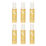 AlfaParf Semi Di Lino Reconstruction SOS Oil in six vials rejuvenates and protects damaged hair for silky, radiant results.