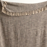 Renee Taylor Surrey Chevron Yarn-Dyed Throw 130 x 170cms Coal