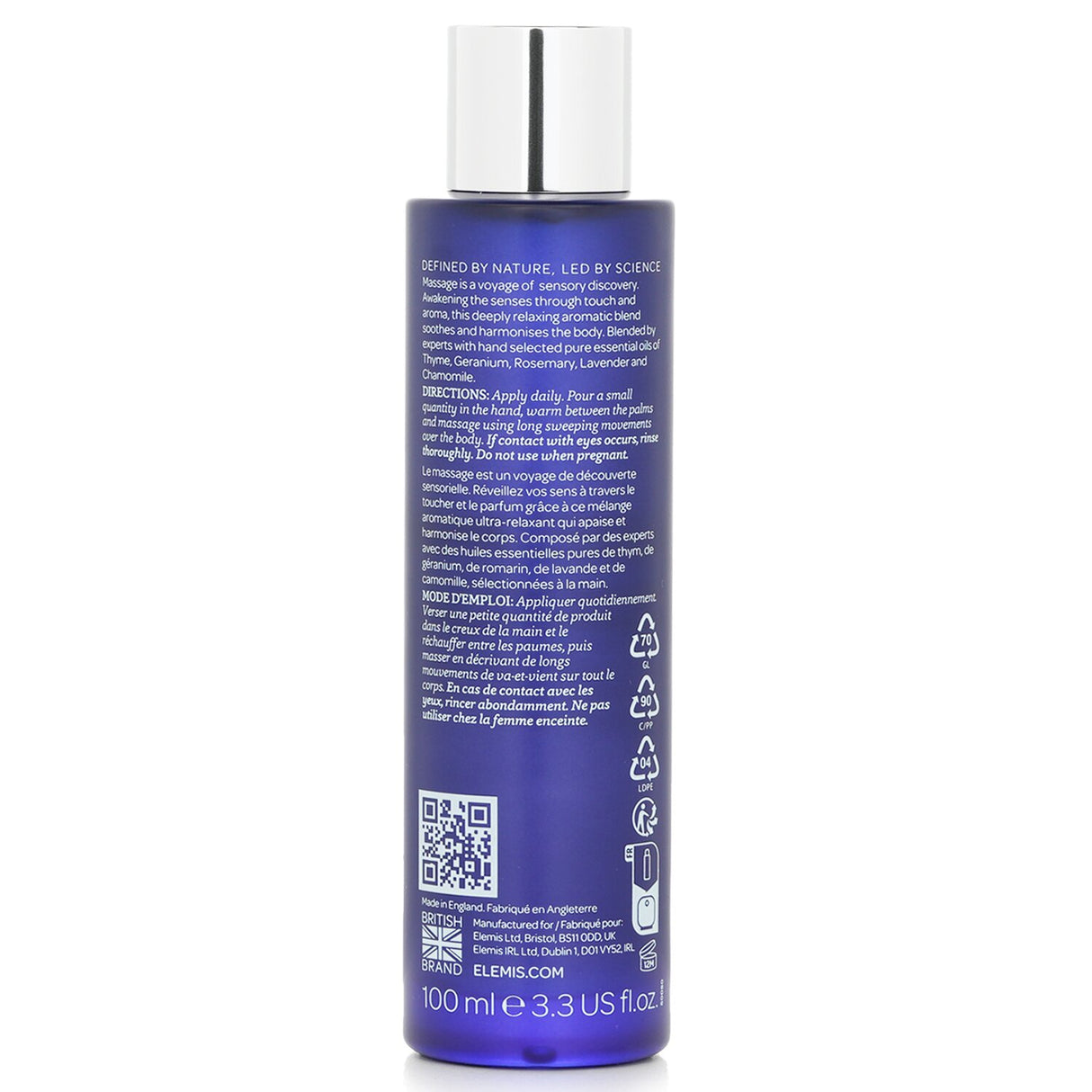 Elemis - De Stress Massage Oil  - 100ml/3.3oz