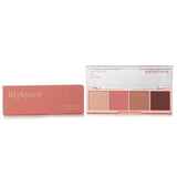 Lilybyred Mood It Palette #02 with 4 matte eye shades for versatile, lightweight application and vibrant looks.