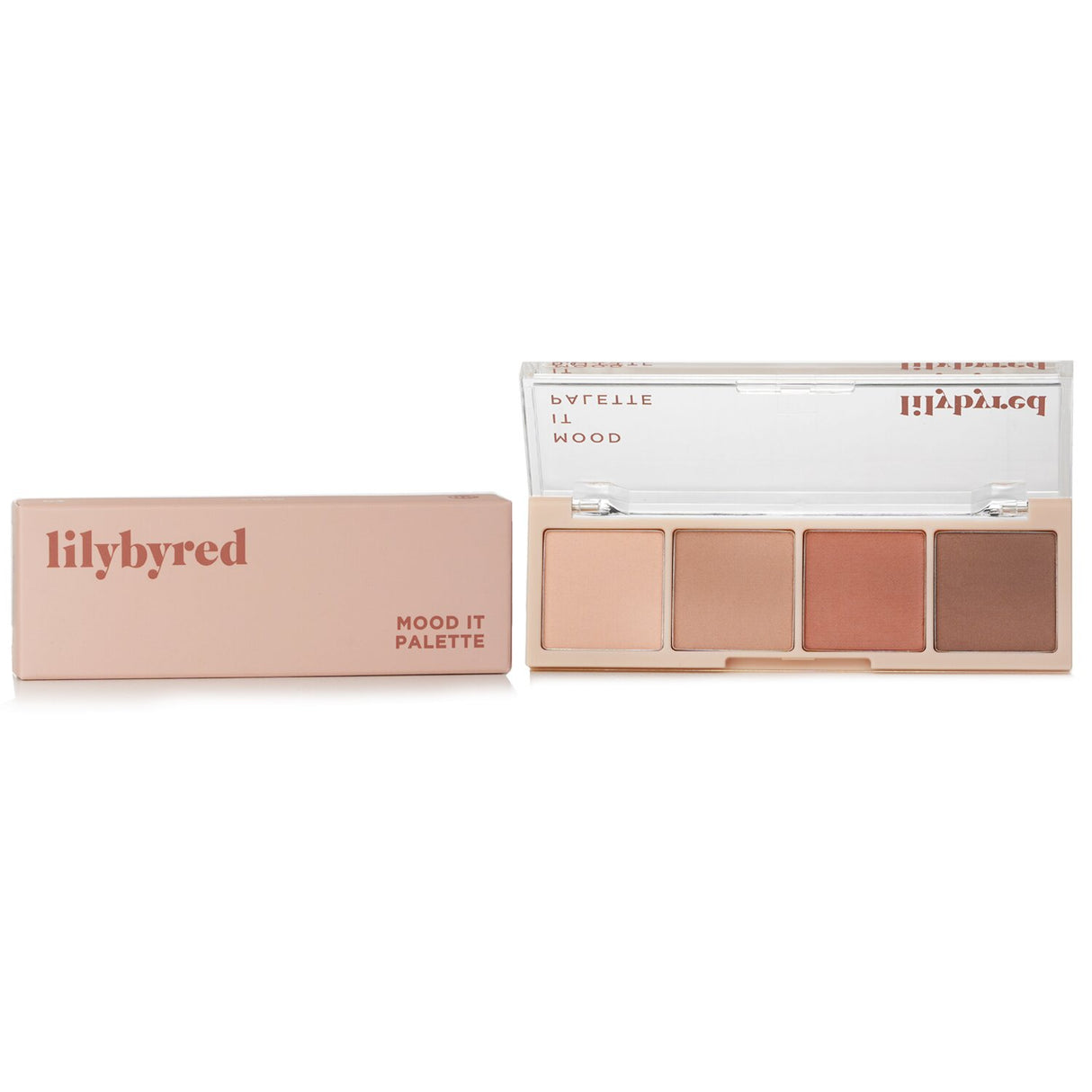 Lilybyred Mood It Palette with 4 versatile matte and natural shades for effortless eye makeup looks.