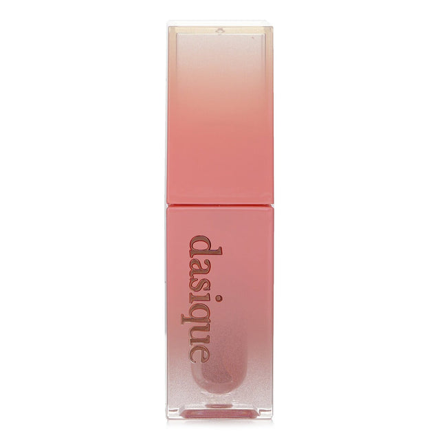 Hydrating oil-infused lip tint in Mood Mango, providing vibrant color, moisture, and a dewy finish for soft, plump lips.