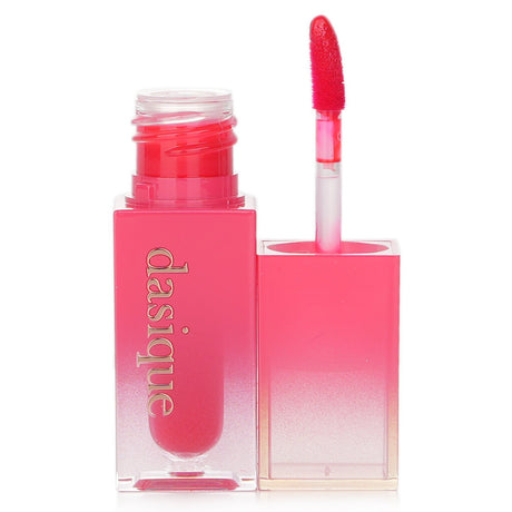 Hydrating Dasique Juicy Dewy Tint #07 Cherry Soda offers vibrant color, radiant shine, and a lightweight, non-sticky formula.