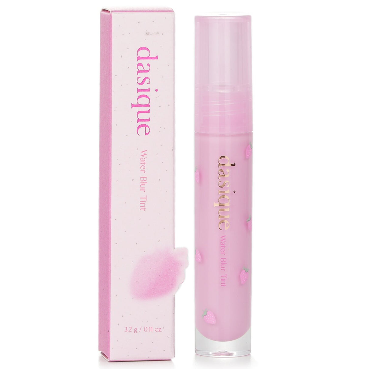 Dasique Water Blur Tint in #07 Lavender Cream, a lightweight, hydrating lip tint with a glossy-to-matte finish.